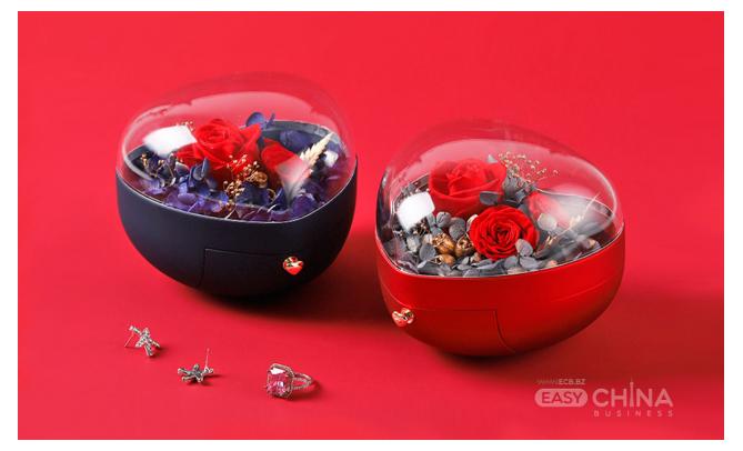 Подарочная коробка сердце для бижутерии