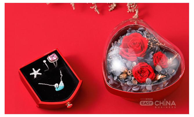 Фото товара Подарочная коробка сердце для бижутерии